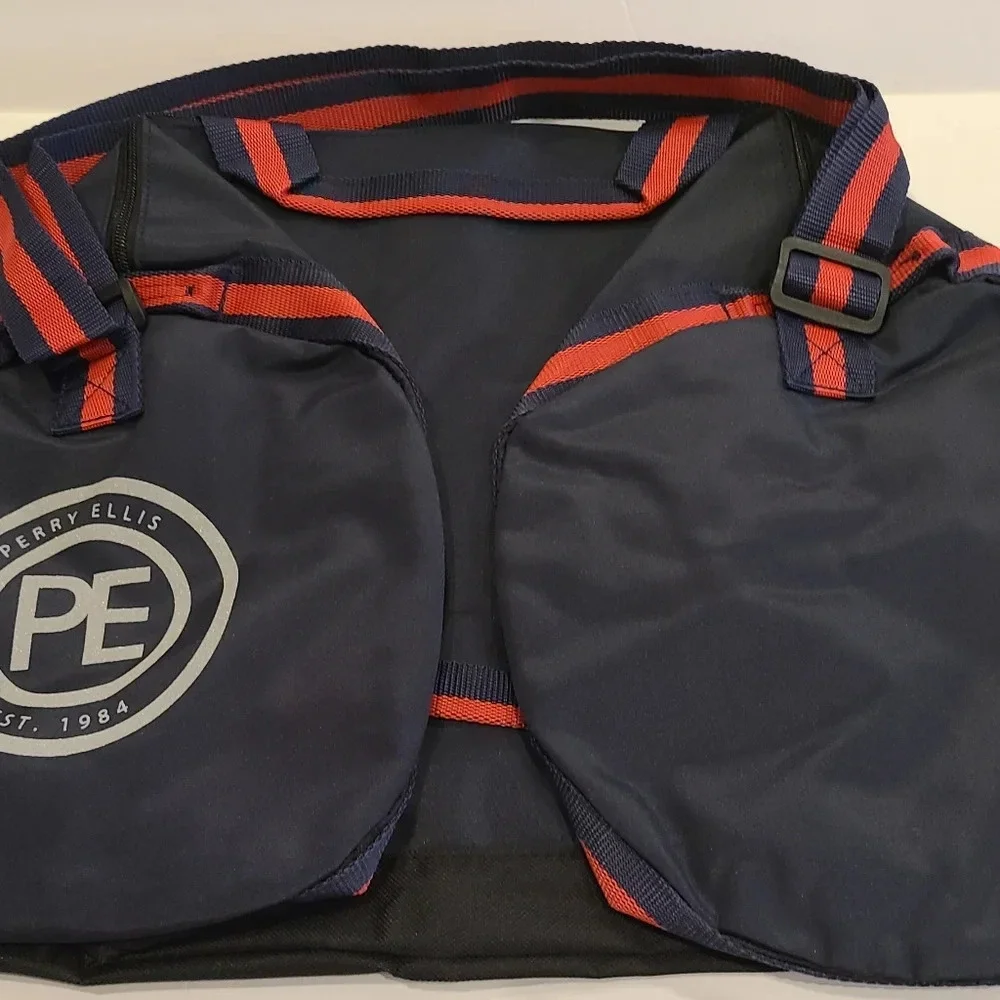 Nwt Perry Ellis Weekender duffle bag blue and red